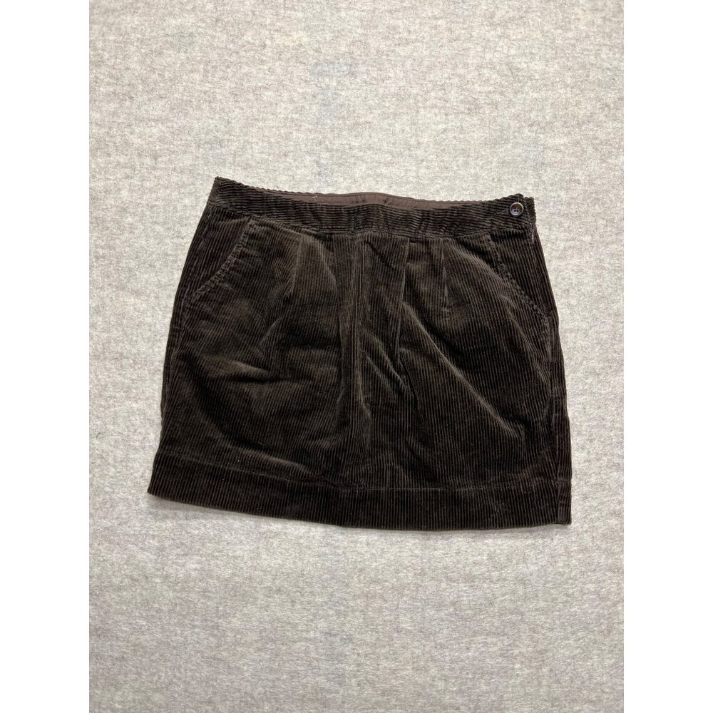 Old Navy Brown Corduroy Mini Skirt Size 10 Y2K Twee Preppy 90s Neutral